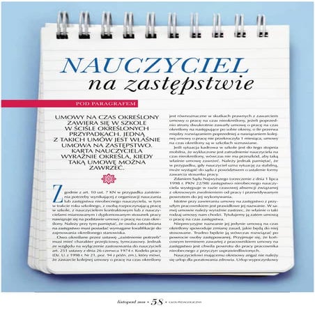 Nauczyciel na zastępstwie gp23