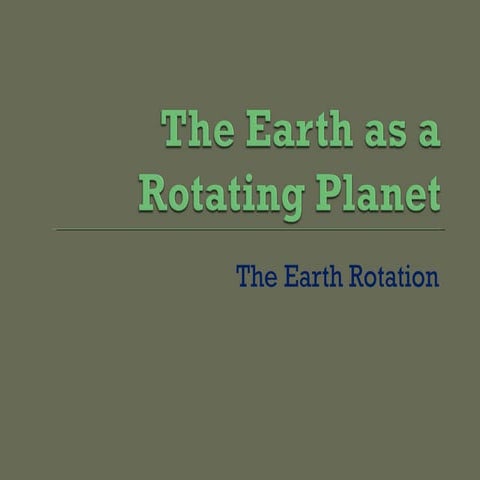 Earth Rotation (MUHAMMAD NAUMAN)