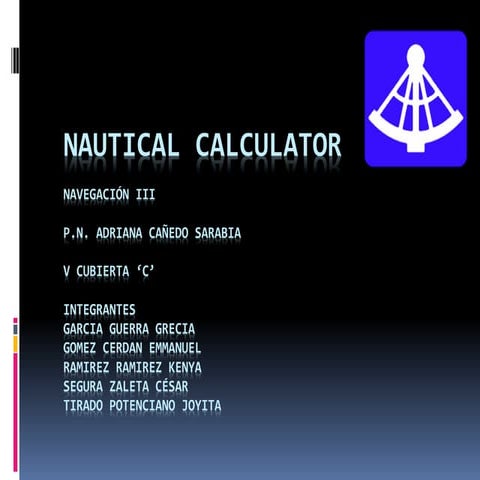Nautical calculator (1) | PPTX
