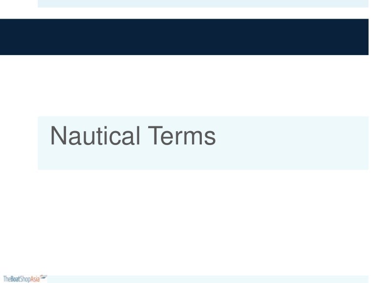 Nautical terms