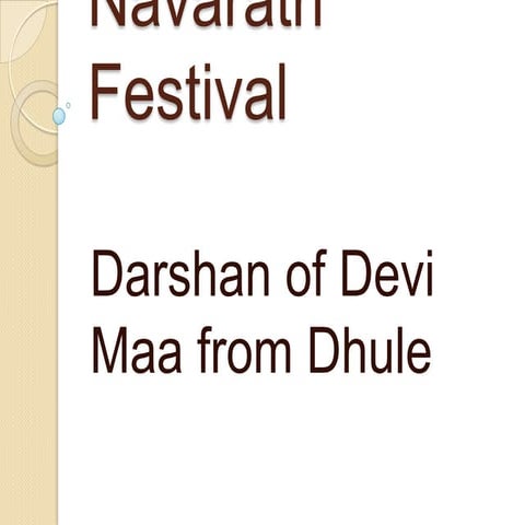 Navaratri Festival in Dhule