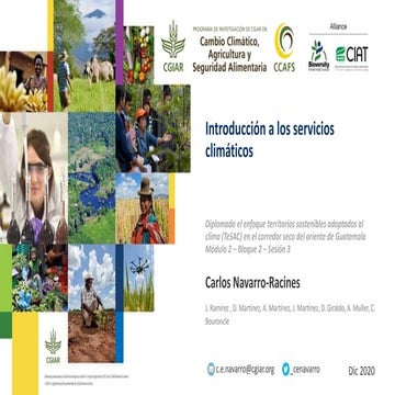 Introducción a los servicios climáticos