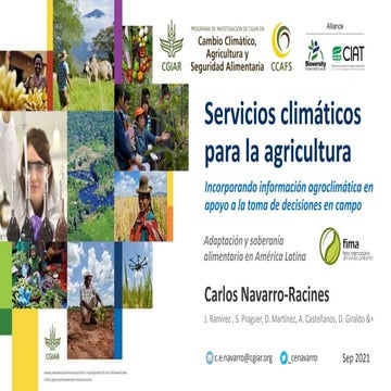 Servicios Climaticos para la Agricultura (FIMA)