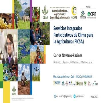 Servicios Integrados Participativos de Clima para la Agricultura (PICSA)