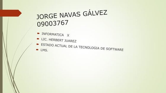 Jorge Ng presentations