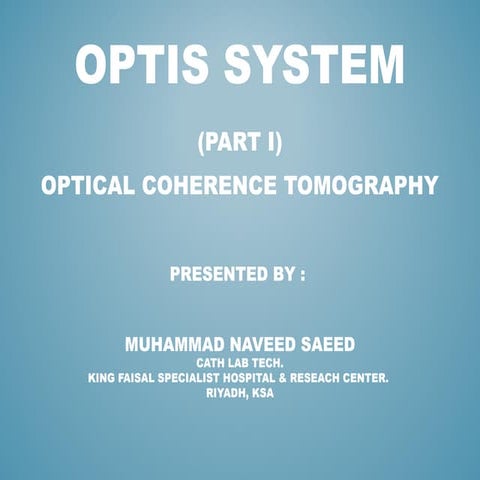 OCT Presentation with St. Jude. Medical System. | PPT