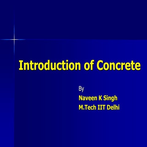 Introduction of Concrete