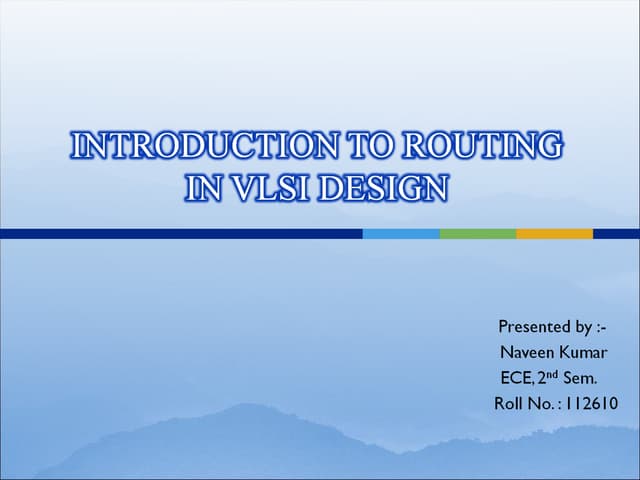 VLSI routing