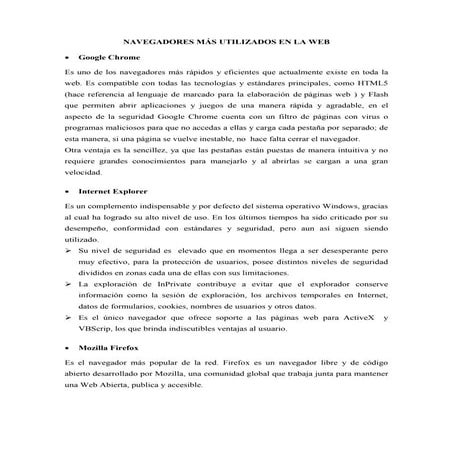 TIPOS DE NAVEGADORES