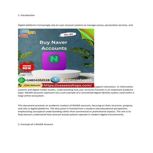 How to Purchase Naver Accounts Securely: A 2026 Manual | PDF