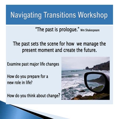Naviating transitions workshop 