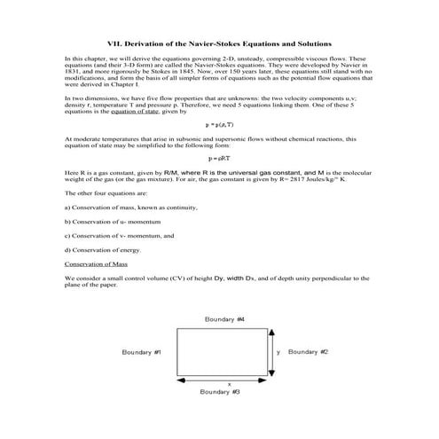 Navier stokes equation