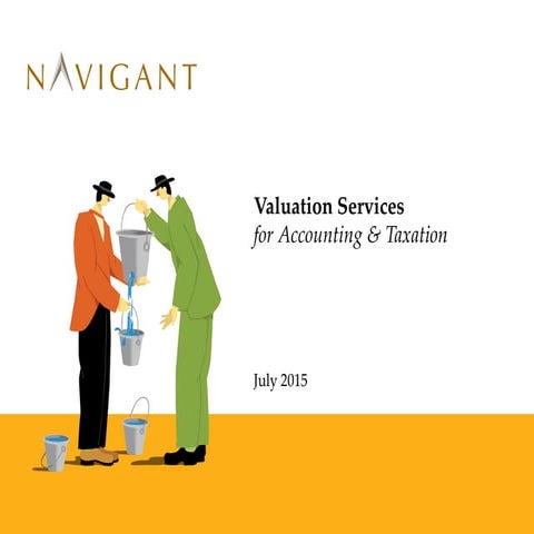 Navigant valuation services accounting and taxation july 2015 | PPTX