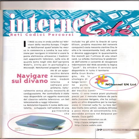 Navigare sul Divano 1997