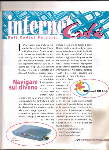 Navigare sul Divano 1997