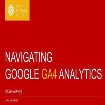 Navigating Ga4 Google Analytics Pptx