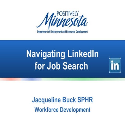 Navigating linked in for job search success nov 2012