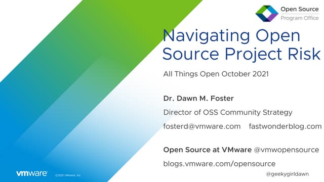 Navigating Open Source Risk