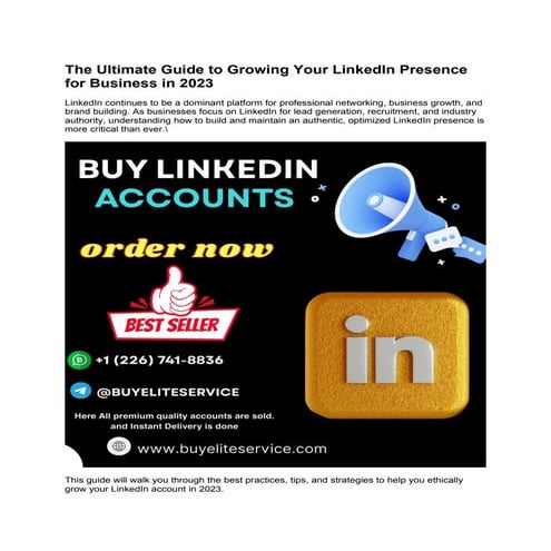 The Ultimate Guide to Growing Your LinkedIn Presence for Business ...