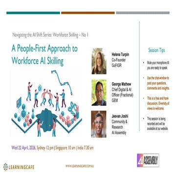 A People-First Approach to Workforce AI Skilling: Navigating the AI ...