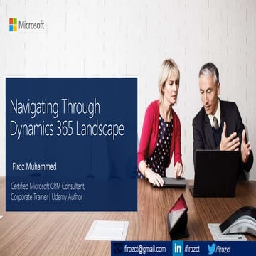 Navigating through Microsoft Dynamics 365 landscape | Dynamics 365 for Custom...