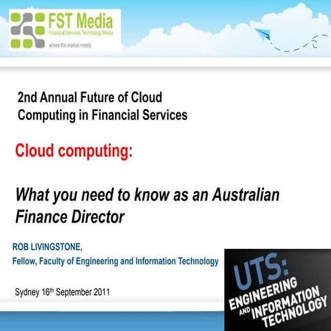 Cloud computing: What you need to know as an Australian Finance Director