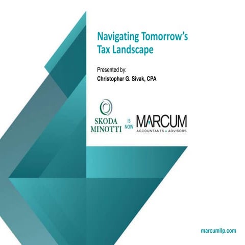 Navigating Tomorrow's Tax Landscape - 2020