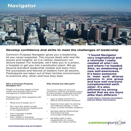 Common Purpose 2020 Impact Report | PDF