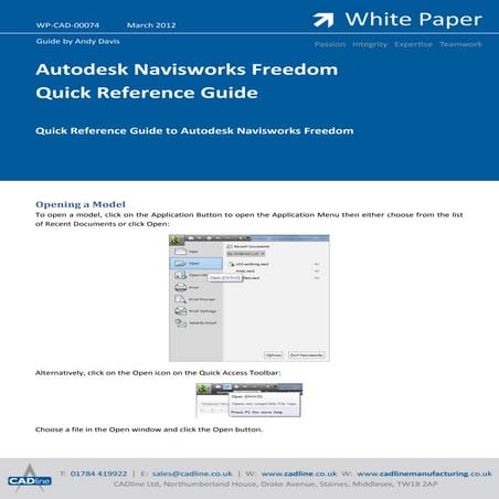 Navisworks freedom quick_reference
