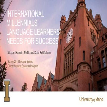 International millennials: Language learners’ needs for success