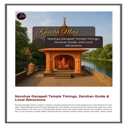 Navshya Ganapati Temple Timings, Darshan Guide, and Local Attractions