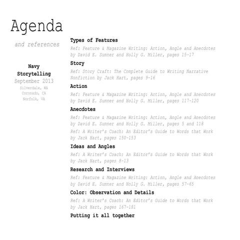 Navy Storytelling Workshop   Sept 2013