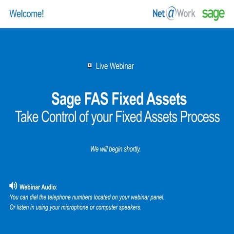 Sage FAS Fixed Assets - Take Control of your Fixed Assets Process 