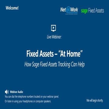 Fixed Assets are Suddenly Mobile “At Home” Assets