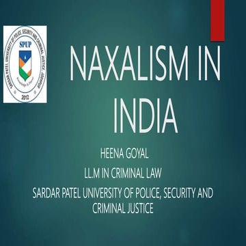 Naxalism in India 