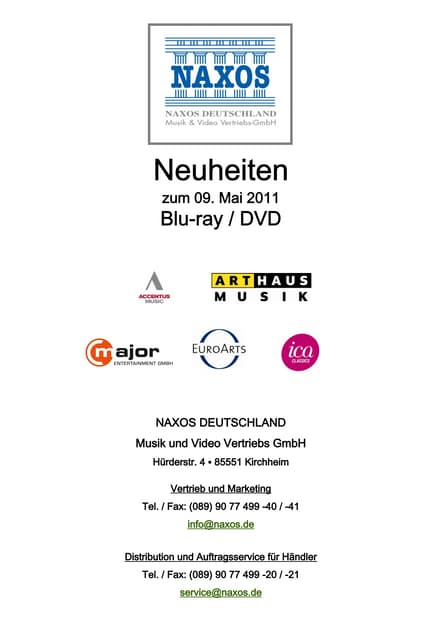 DVD-Neuheiten Mai 2011 (Im Vertrieb...