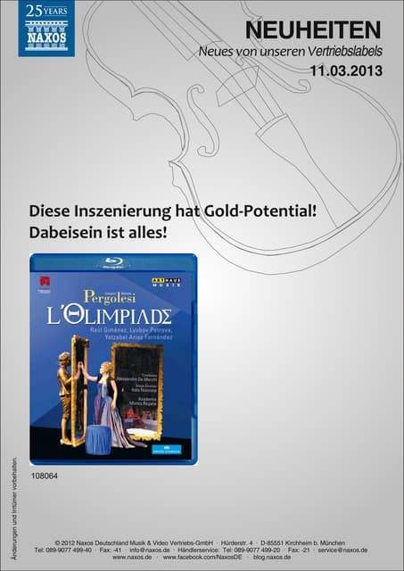Blu-ray, DVD- und CD-Neuheiten März...