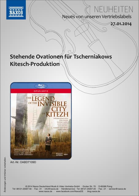 Blu-ray, DVD- und CD-Neuheiten Janu...