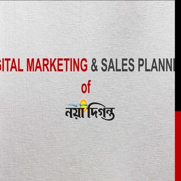 Digital Marketing & Sales Planning