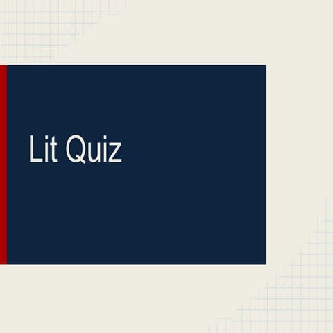 Lit Quiz Cult-X 2015