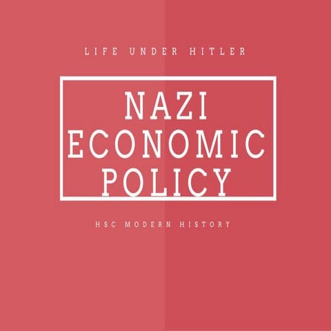 Nazi economic policy
