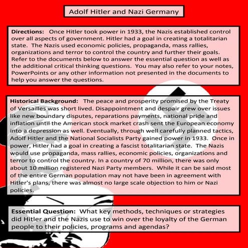 Nazi germany policies information