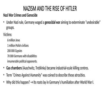 Nazism and the Rise of Hitler (G9), CBSE