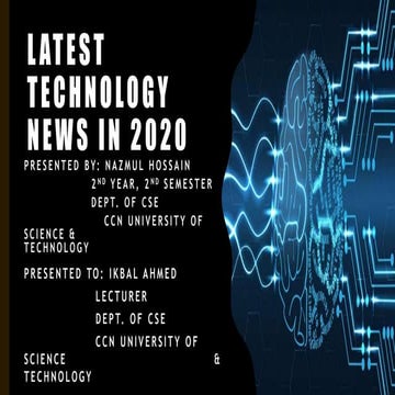 Latest Technology News 2020