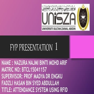 Attendance System using RFID