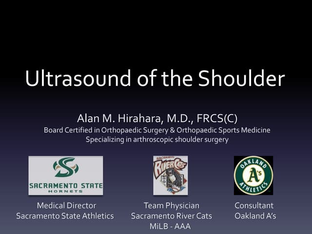 Ultrasound - Shoulder
