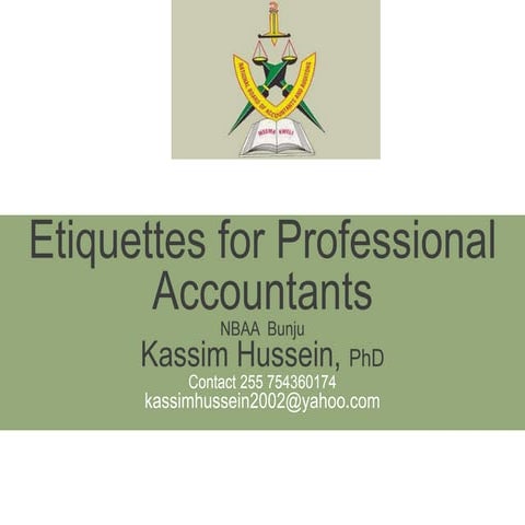 Nbaa   ettiquates for accountants