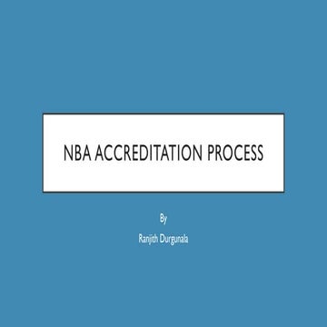 NBA Accreditation Processprocess process
