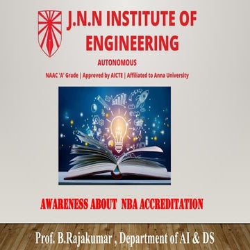 NBA awareness for ENGINEERING AND MANAGEMENT