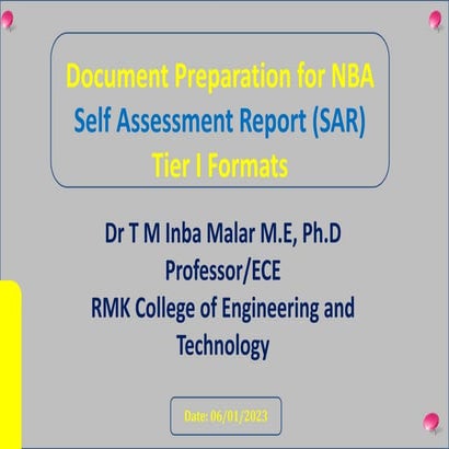 NBA Criteria TIER I and TIER II Comparison